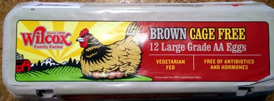 12 large grade cage free AA eggs