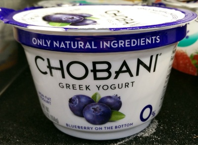 Greek Yogurt Blueberry on the bottom