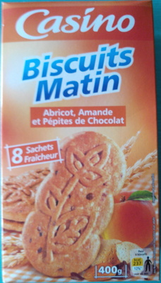 Biscuits Matin Abricot, Amande et Pépites de Chocolat