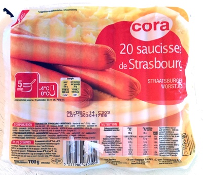 20 saucisses de Strasbourg
