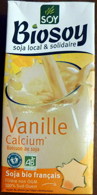 Biosoy Vanille Calcium, Boisson au soja