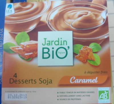 4 Desserts Soja Caramel Bio 