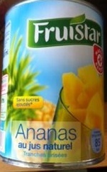 Ananas au jus naturel tranches brisées