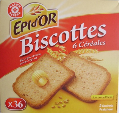 Biscottes 6 Céréales (x 36)
