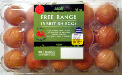 15 free range British eggs