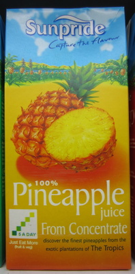 100% Pineapple juice from concentrate