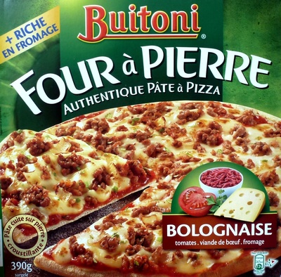 Four à pierre, authentique pâte à pizza, bolognaise