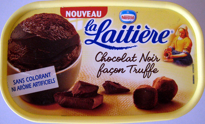 Glace Chocolat Noir façon Truffe La Laitière