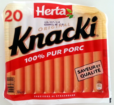 20 Original Knacki, 100 % Pur Porc