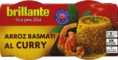 Arroz cocido Basmati al curry