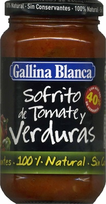 Sofrito de tomate y verduras &quot;Gallina Blanca&quot;