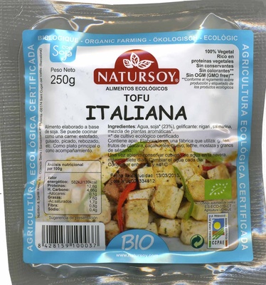 Tofu ecológico &quot;Natursoy&quot; Italiana